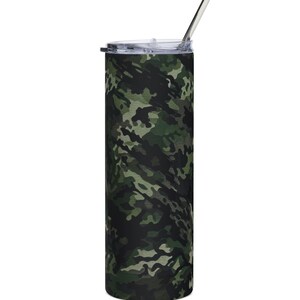 Camouflage Hunting Tumbler - Stainless Steel, 20oz, Travel Mug, Gift for Hunters, Outdoor Enthusiast, Hunting Season Gear, Father&#39;s Day