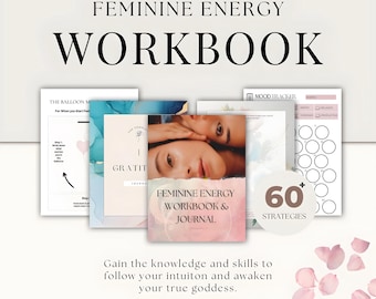 Cahier d'exercices sur l'énergie féminine | Guide de l'amour de soi et de l'émancipation | Intuition | Guérison | Revue | Messages | Contenu fait pour vous | PDF