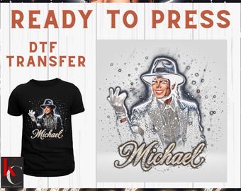 Michael Jackson DTF Transfer/ Michael Jackson Half Tone DTF transfer