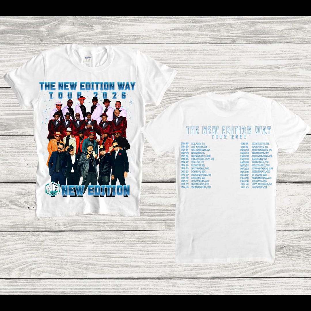 NE the New Edition Way Tour 2026 T-shirt (front and Back) Toni