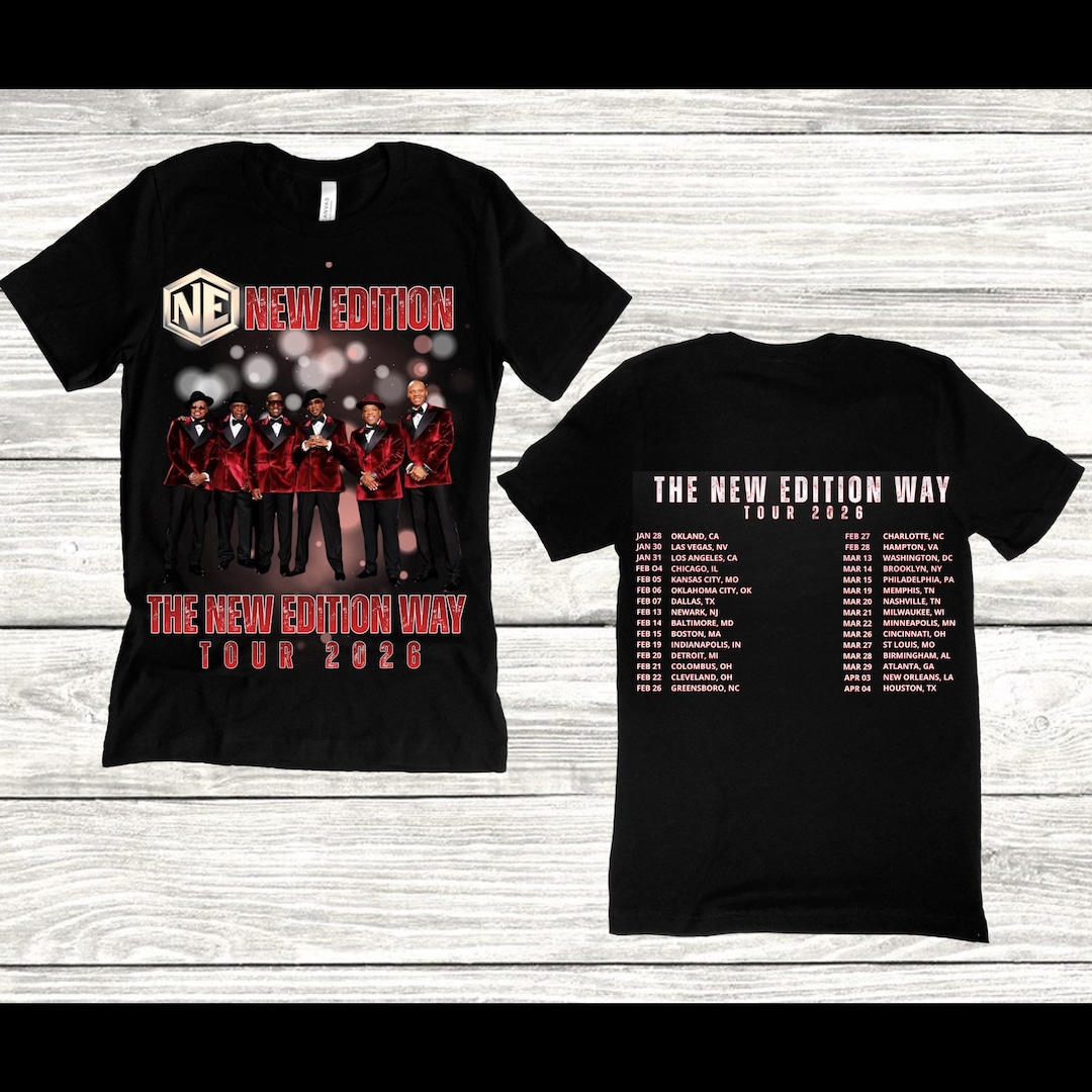 NE New Edition Way Tour 2026 T-shirt (front and Back) Toni Braxton