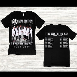 NE the New Edition Way Tour 2026 T-shirt (front and Back) Toni