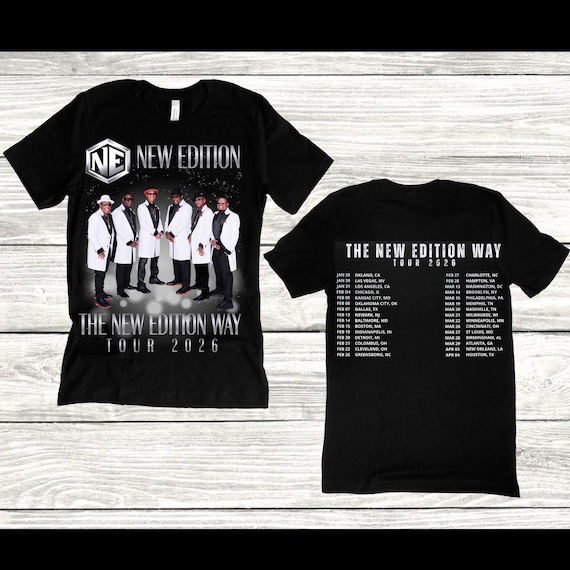 NE the New Edition Way Tour 2026 T-shirt (front and Back) Toni