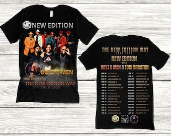 NE New Edition Way Tour 2026 T-shirt (front and Back) Toni Braxton