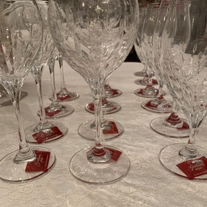 Gorham Crystal Lyrical Stemware NOS Goblet~ Ice Tea Beverage ~ Wine Glass Made In Germany