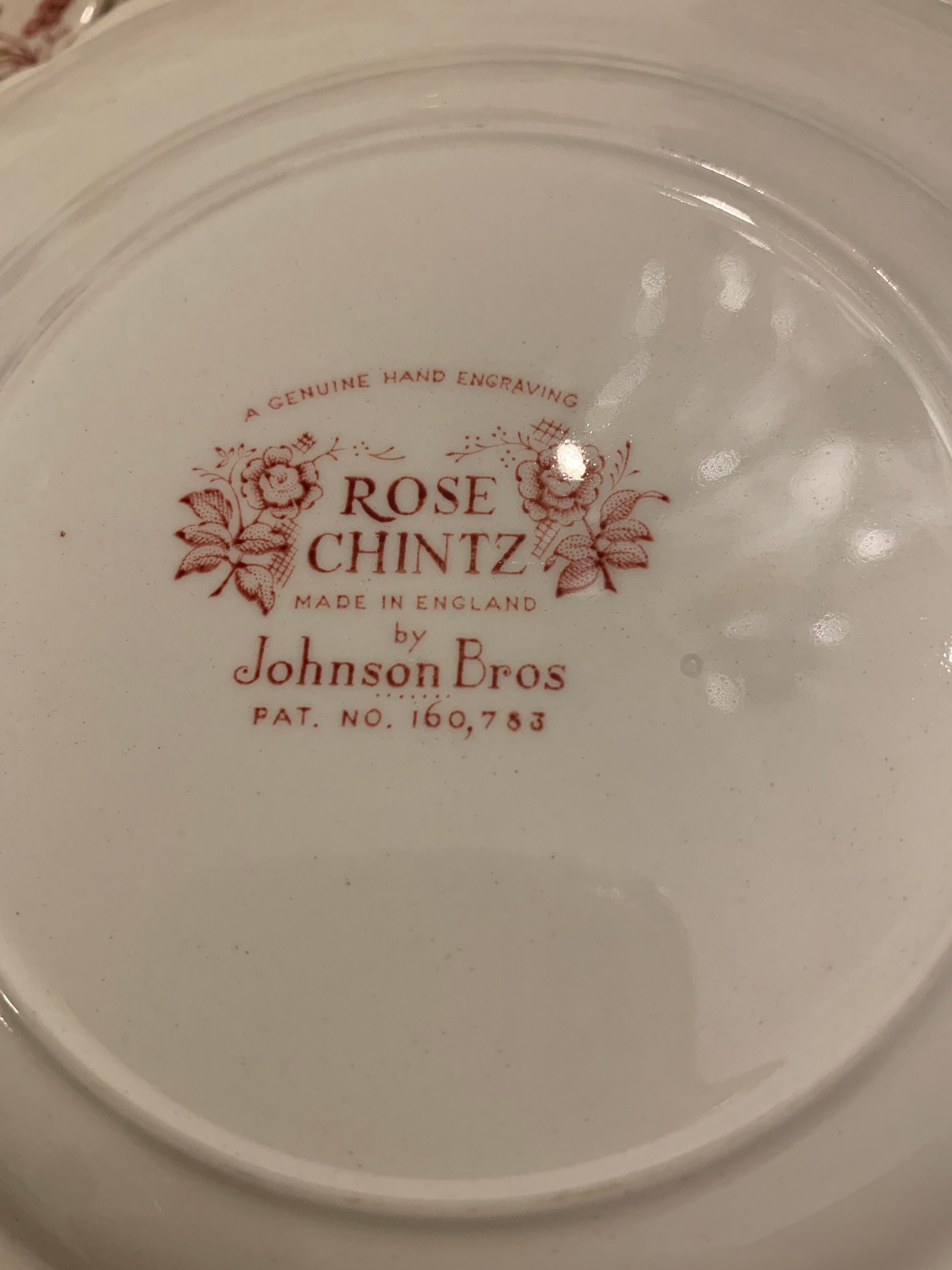 Rose Chintz Johnson Bros Open Stock Assorted Pieces Vintage China