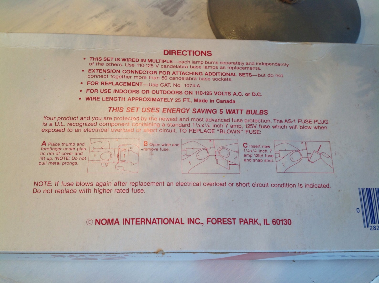 Noma Clear Christmas Lights 25 Light Set Christmas Tree Etsy