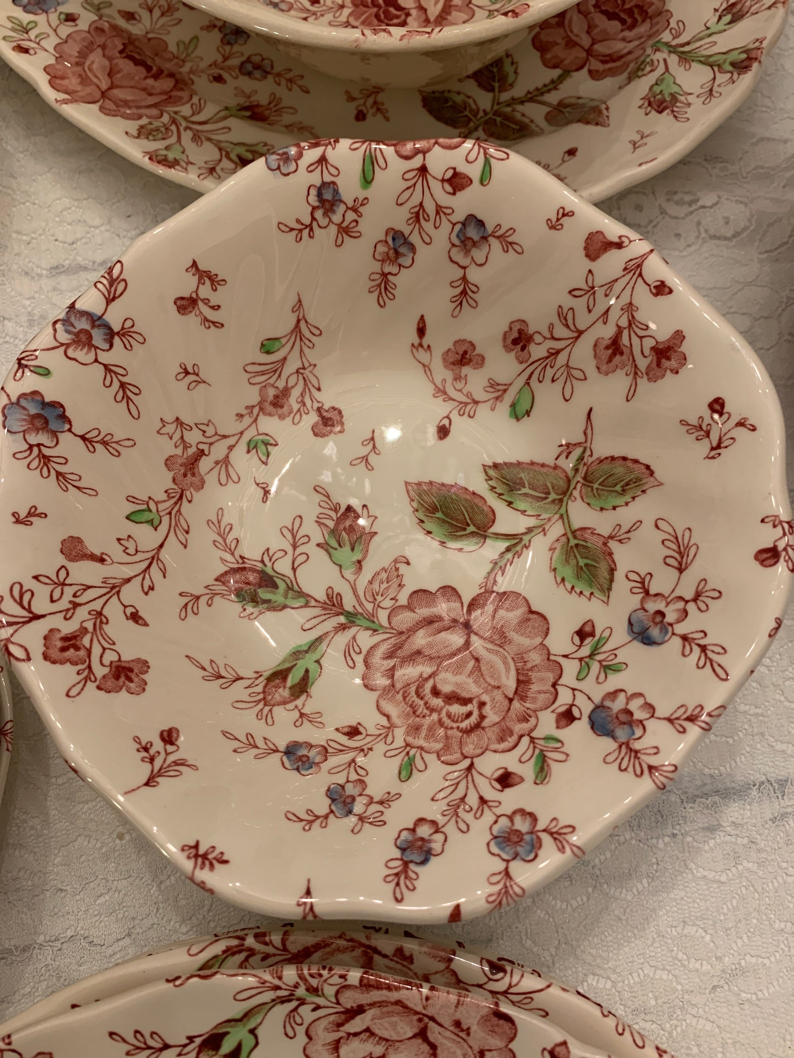Rose Chintz Johnson Bros Open Stock Assorted Pieces Vintage China Etsy