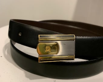 Genuine Vintage CHRISTIAN DIOR Logo Reversible Black Brown  display picture 2