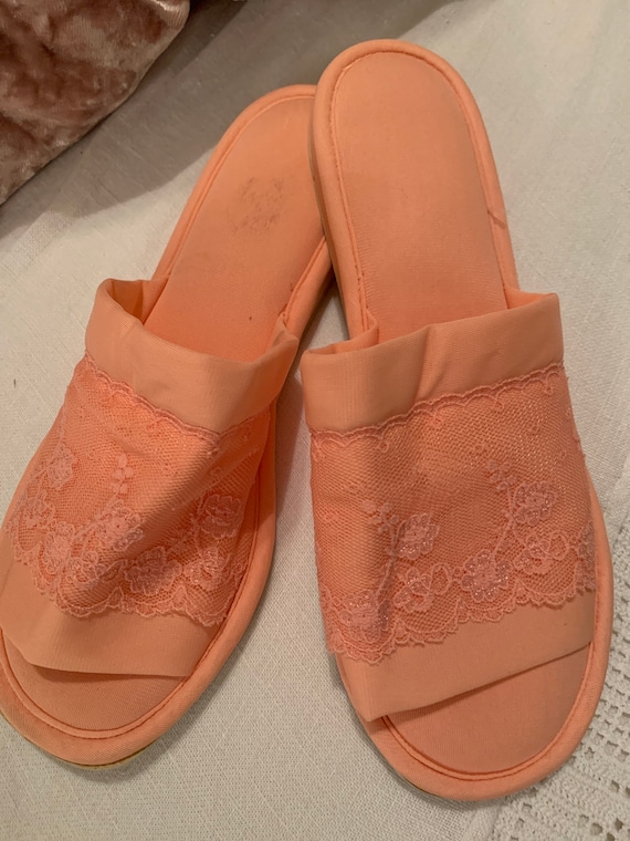Peach slippers hotsell