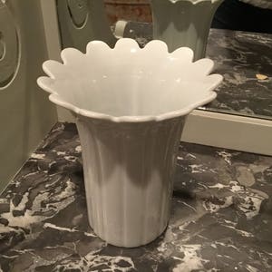 Kaiser Western Germany Vase ~ Vintage Porcelain Flower Vase ~ White Floral Vase ~ Vintage Home Decor ~ Pure White Decor ~ Great Gift