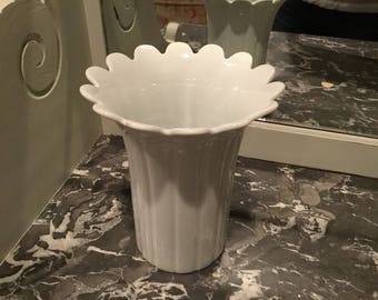 Kaiser Western Germany Vase ~ Vintage Porcelain Flower Vase ~ White Floral Vase ~ Vintage Home Decor ~ Pure White Decor ~ Great Gift