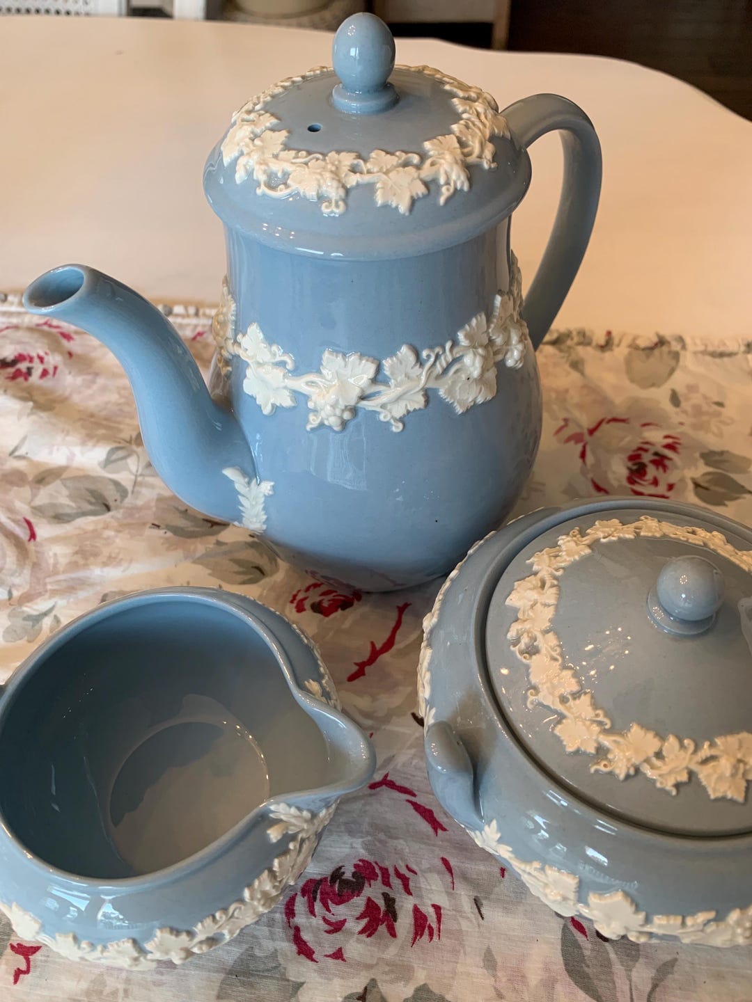 Queensware Cookware Wedgewood Queensware Your Choice Mini Coffee Pot or Cream and Sugar Set ...