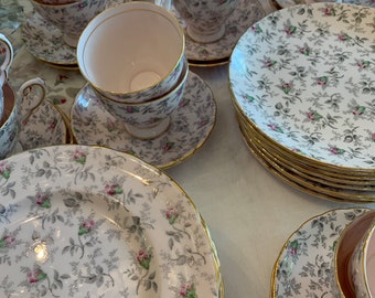 Tuscan Pink Rose Fine English China Your Choice