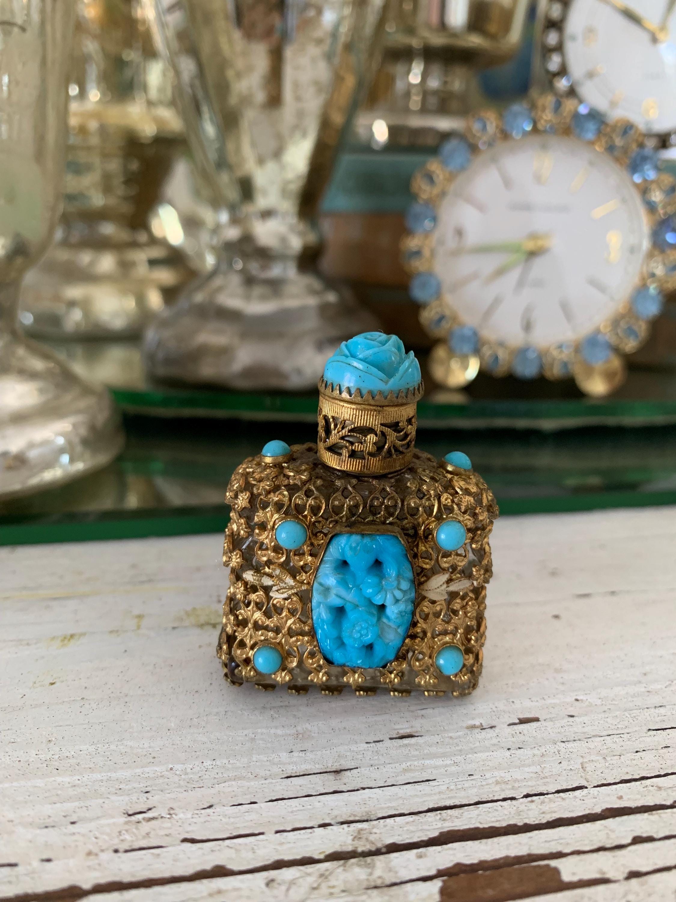 Perfume Bottle Color Blue - Etsy