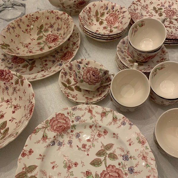 Rose Chintz Johnson Bros Open Stock Assorted Pieces Vintage China