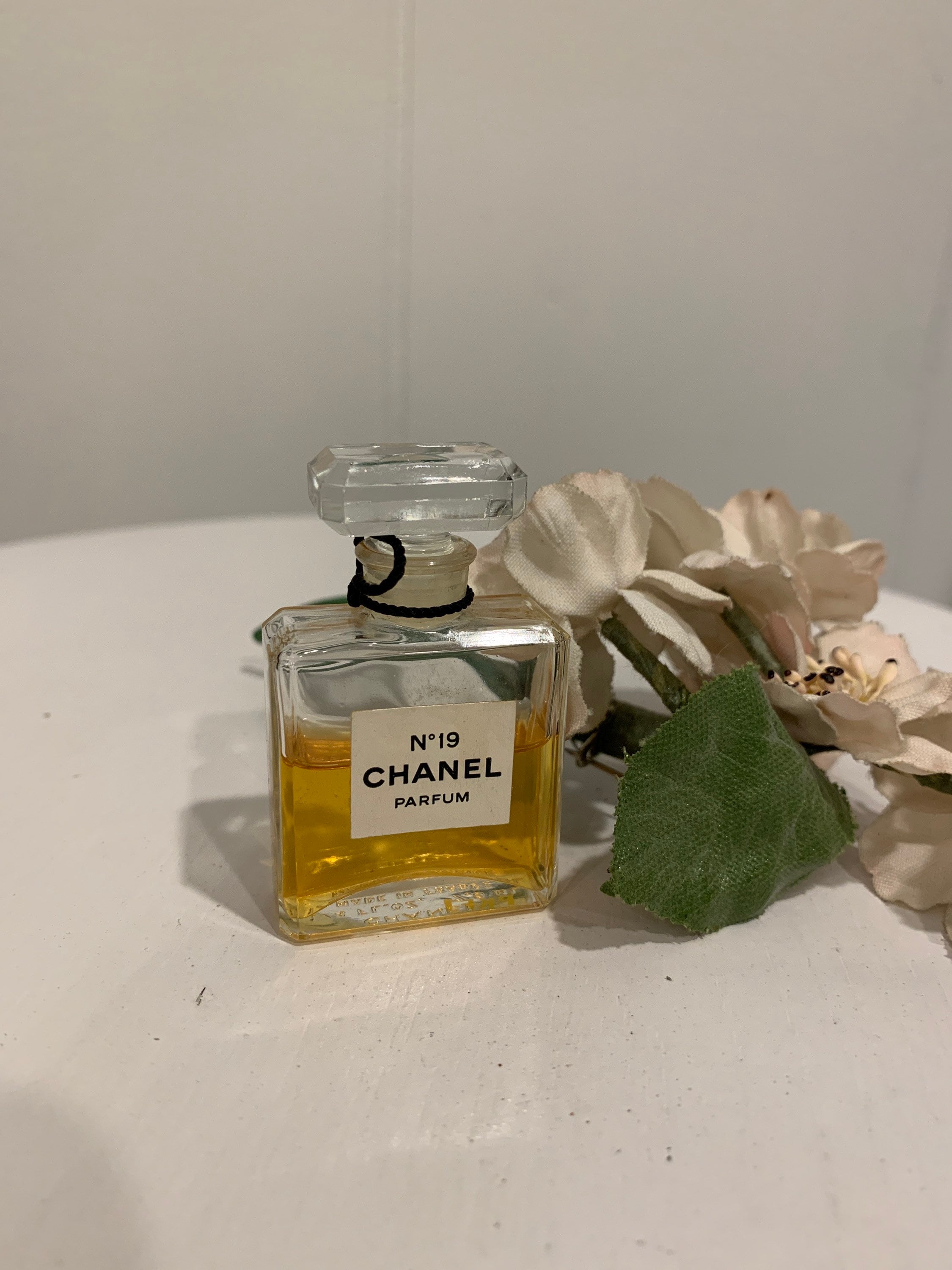 Chanel No 19 Parfum Used Bottle Collectible 