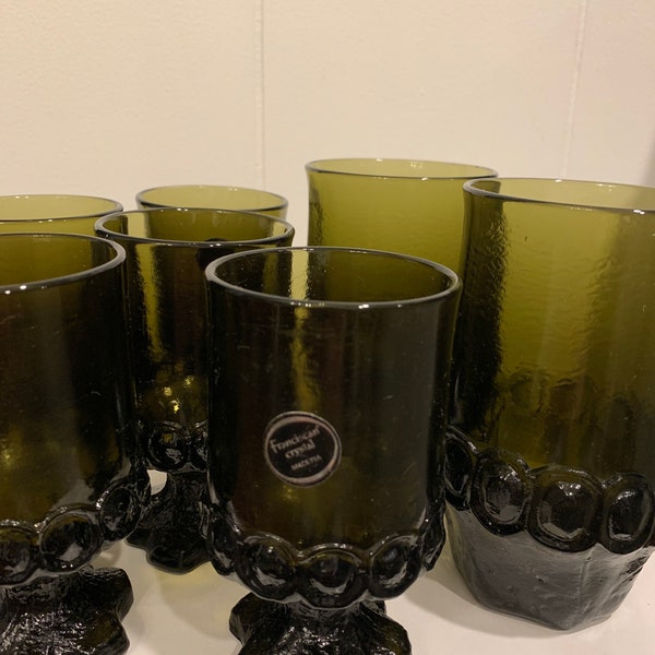 Franciscan Madeira Olive Green Glassware Your Choice