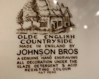 Olde English Countryside Johnson Bros. Ironstone Transferware - Etsy