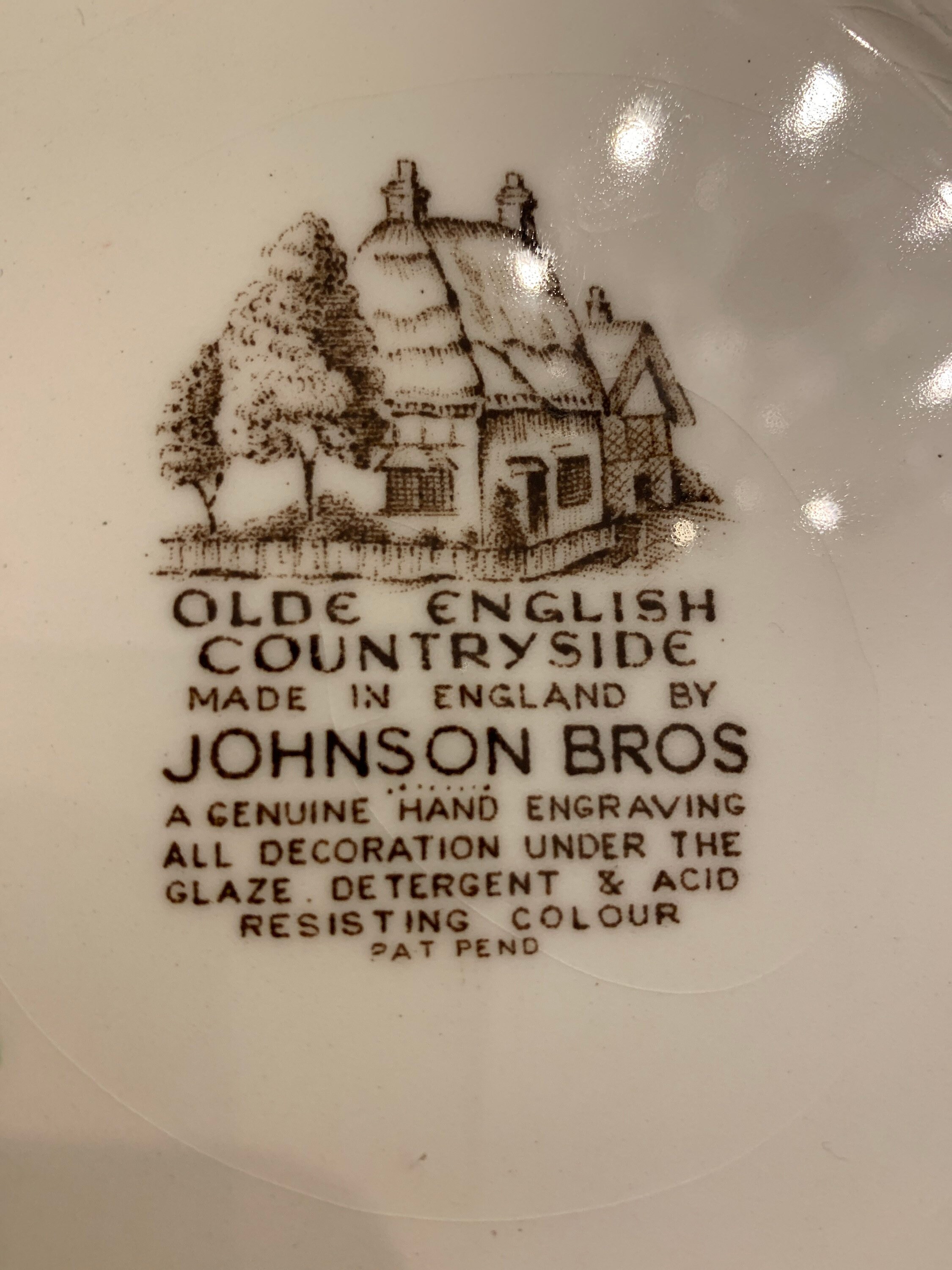 Olde English Countryside Johnson Bros. Ironstone Transferware - Etsy
