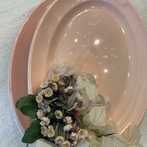 Lu Ray Pastels Pink Platters Your Choice Of Size Vintage Pink China