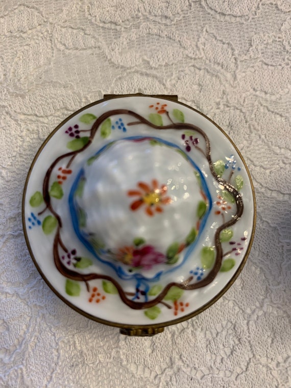 Limoges France Trinket Your Choice Egg or Hat Hand Painted