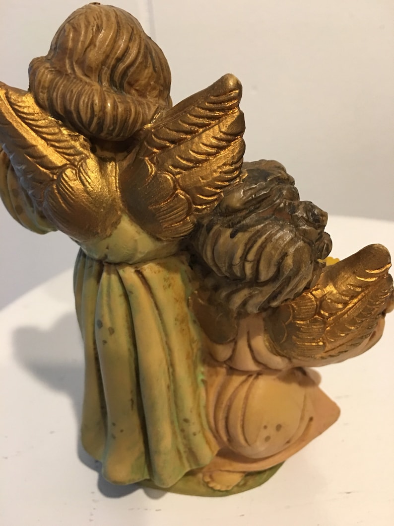 Figurine Two Angels Made In Italy Fontanini Cherubs Etsy