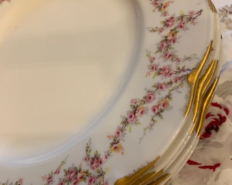 Theodore Haviland Varenne Dinner Plate Rose Swags