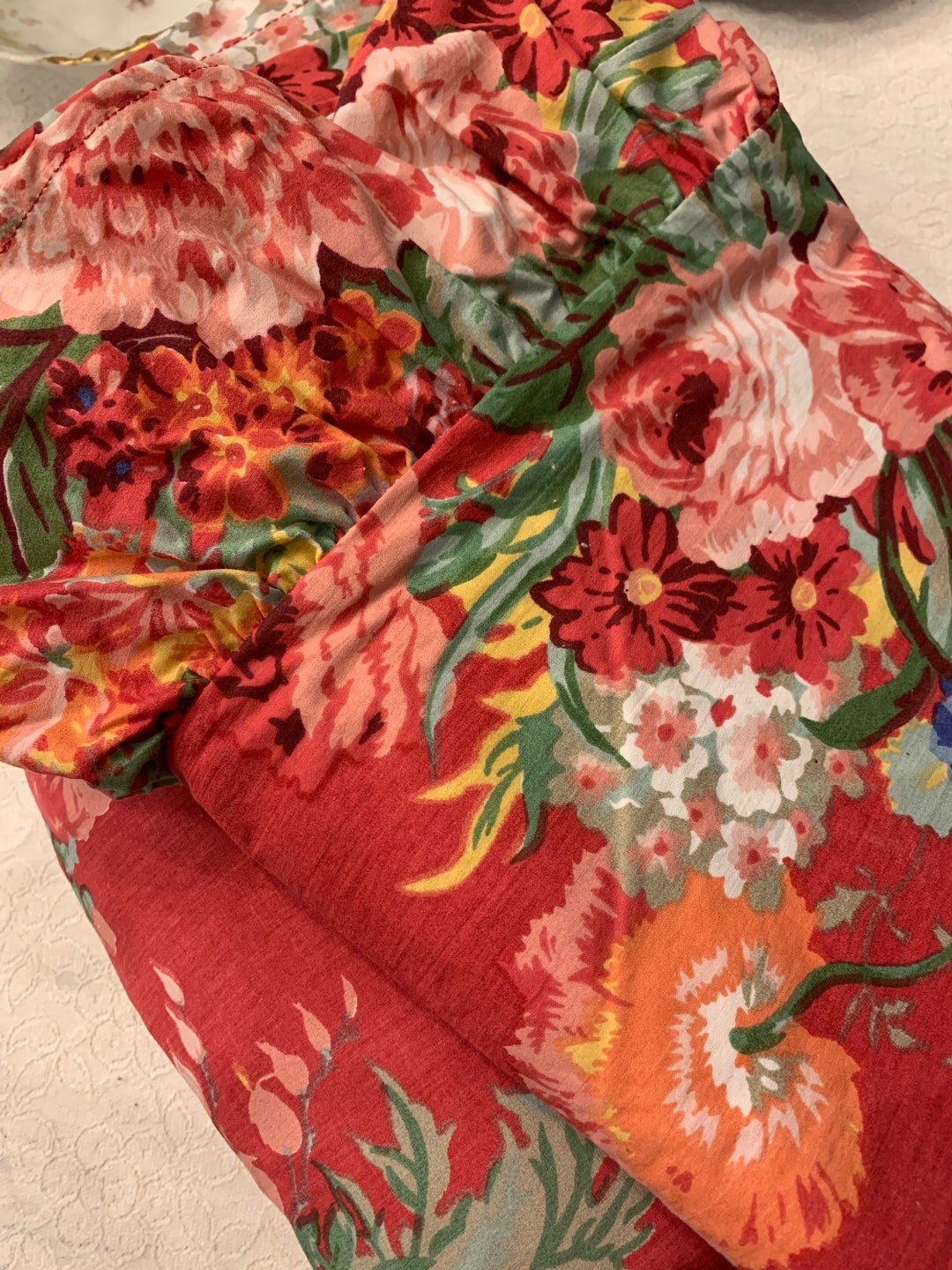 Ralph Lauren Beach House Floral Twin Sheet Fitted and Flat - Etsy