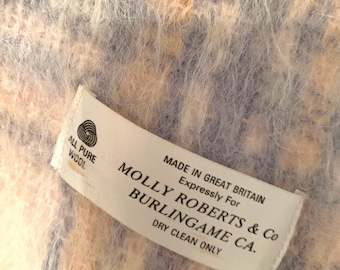 Vintage Plaid Wool Throw, Pastel Colors – Molly Roberts & Co.