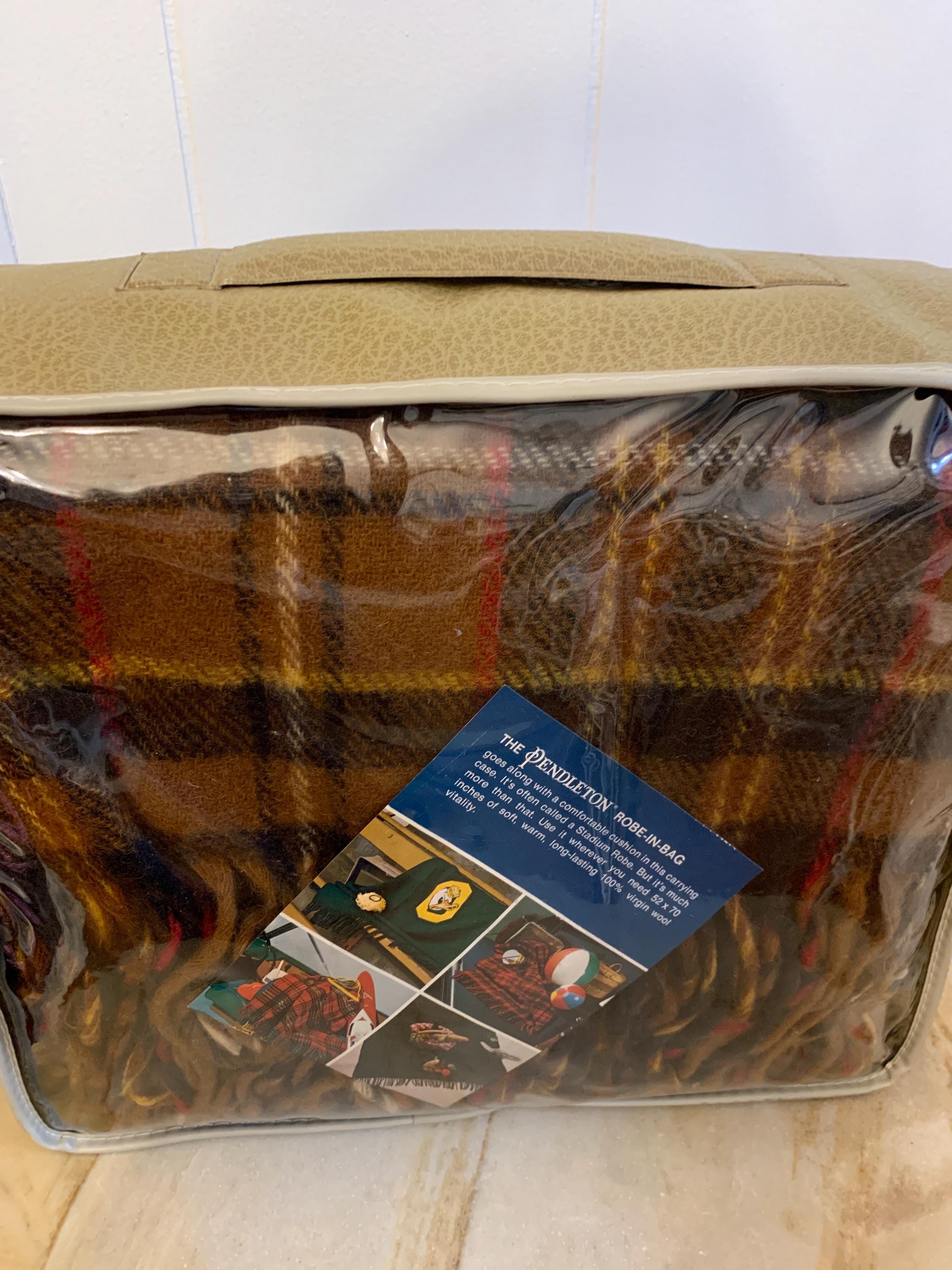 Pendleton Robe in A Bag Wool New Old Stock Stadium Blanket Plaid
