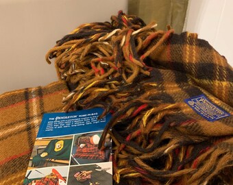 Pendleton Robe in A Bag Wool New Old Stock Stadium Blanket Plaid