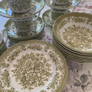 Avondale Ironstone Green And White J & G Meakin Your Choice Replacement