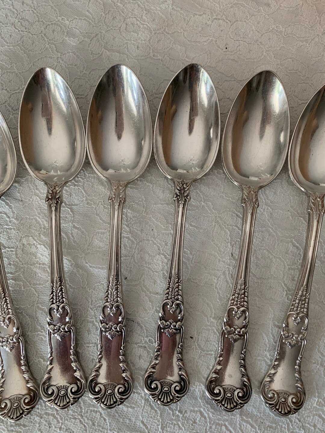 Richmond 1897 Gorham Soup Spoons Set of Six Ornate Silverware Etsy