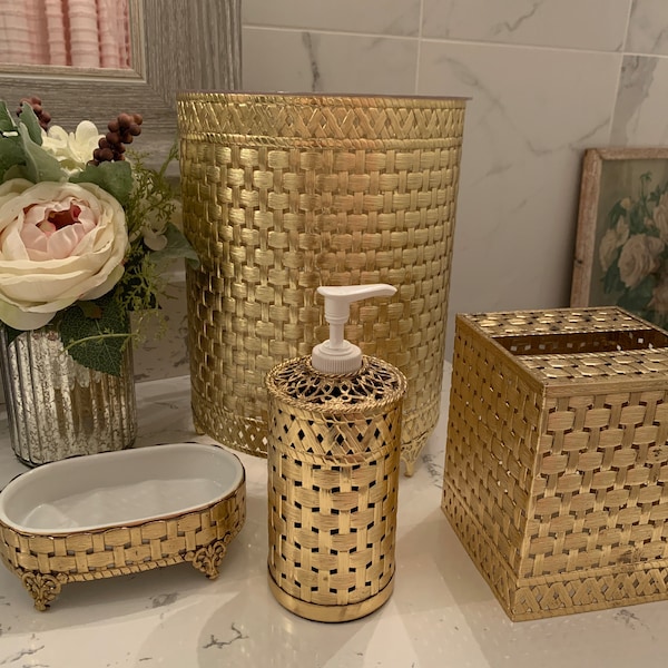 Vintage Bathroom Accessories Etsy