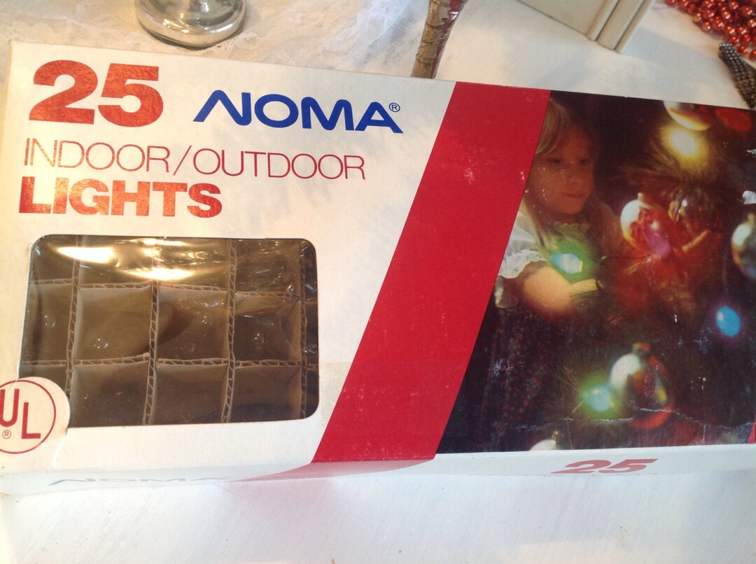 Noma Clear Christmas Lights 25 Light Set Christmas Tree Lights Holiday