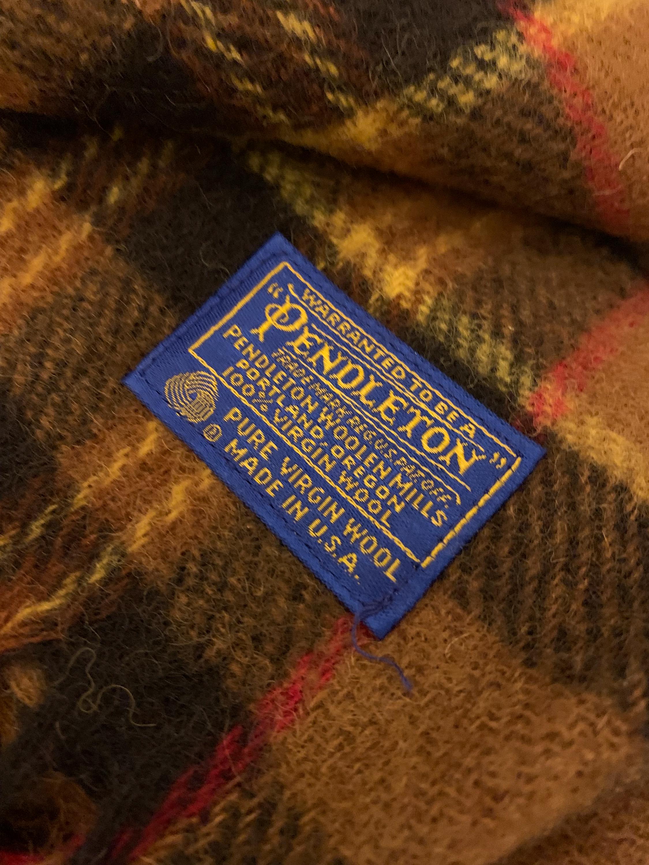 Pendleton Robe in A Bag Wool New Old Stock Stadium Blanket Plaid