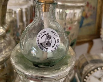 Hand Blown Glass Oil Lamp Topper Candle Holder Globes Made In Spain