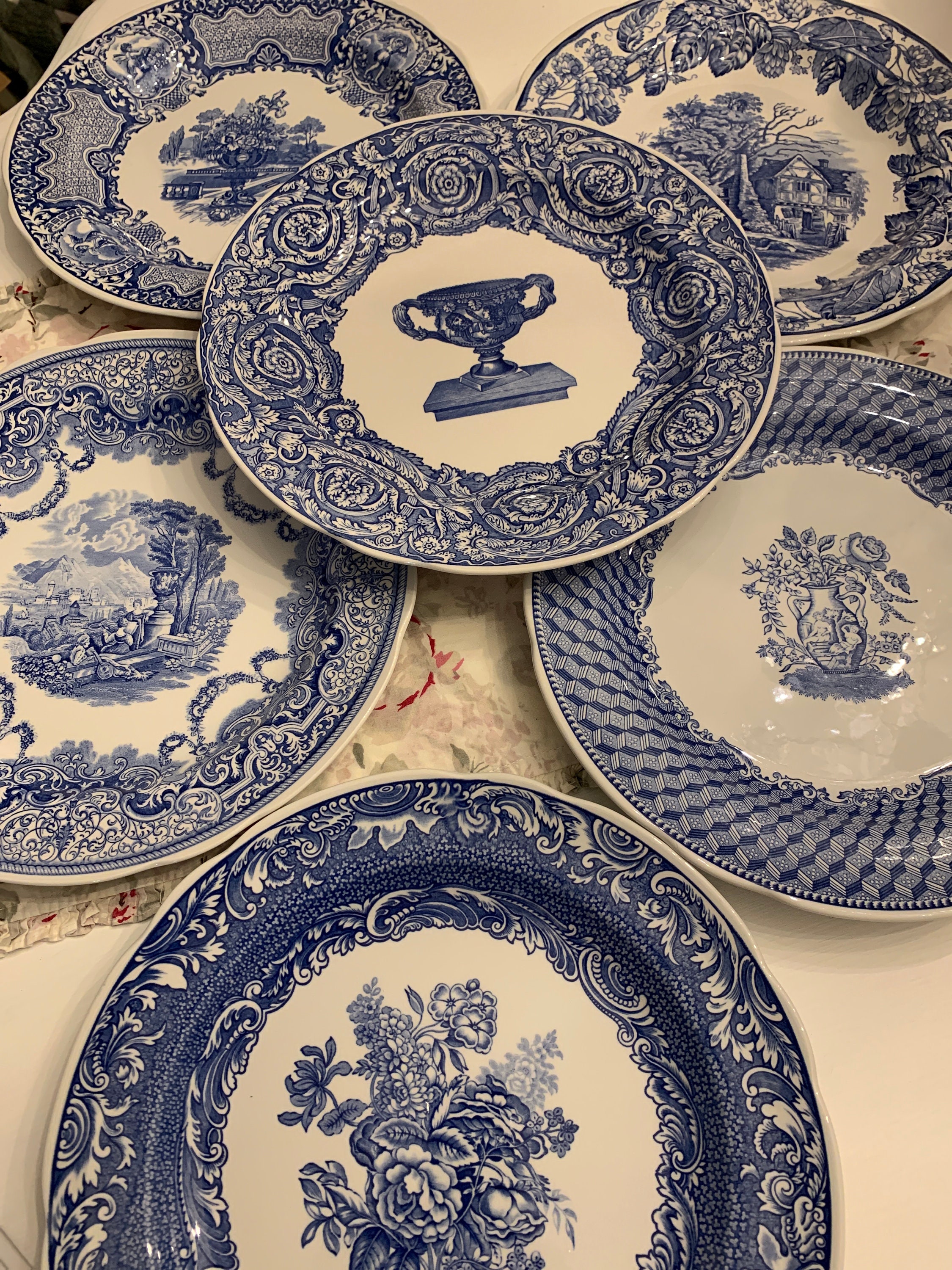 Spode Blue Room Collection Plates - Etsy