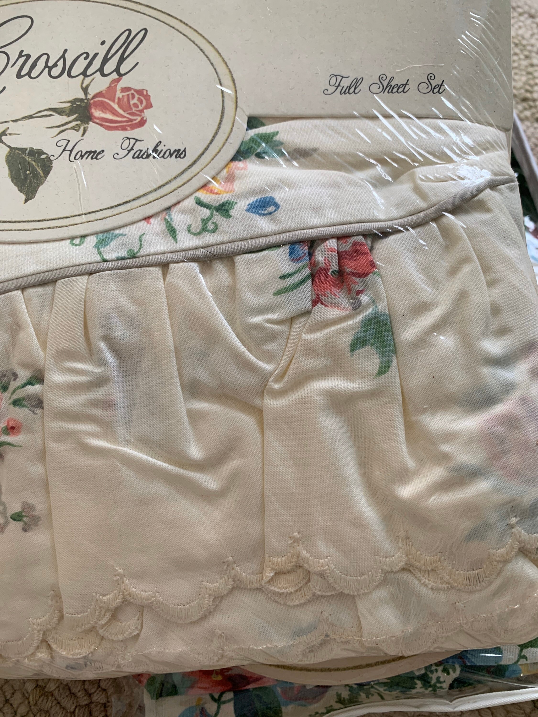 Vintage Croscill Bedding English Garden Floral Pattern Etsy