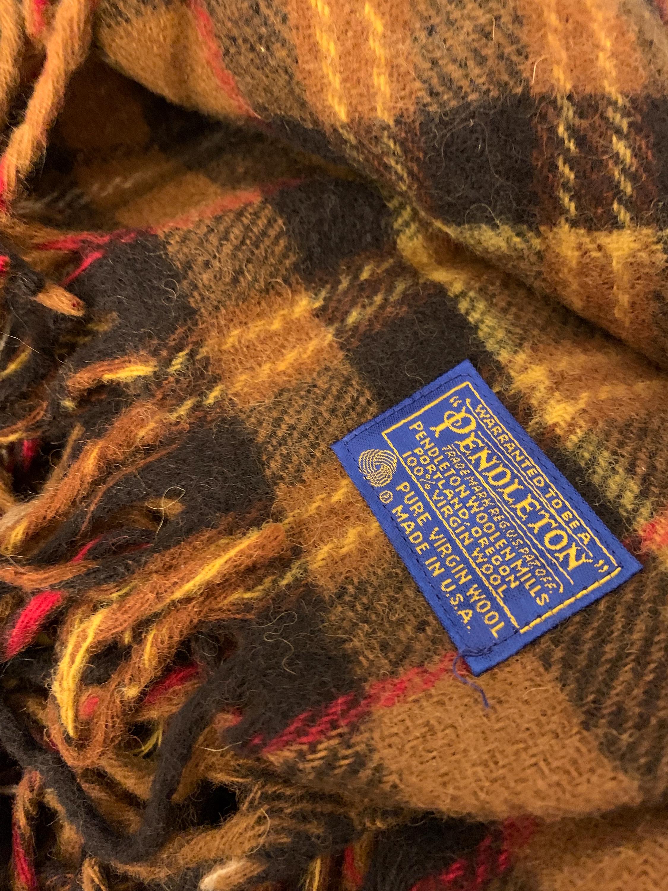 Pendleton Robe in A Bag Wool New Old Stock Stadium Blanket Plaid