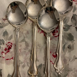 Vintage Flatware Nickle Silver Scroll Edges Replacements Old Silverware image 2