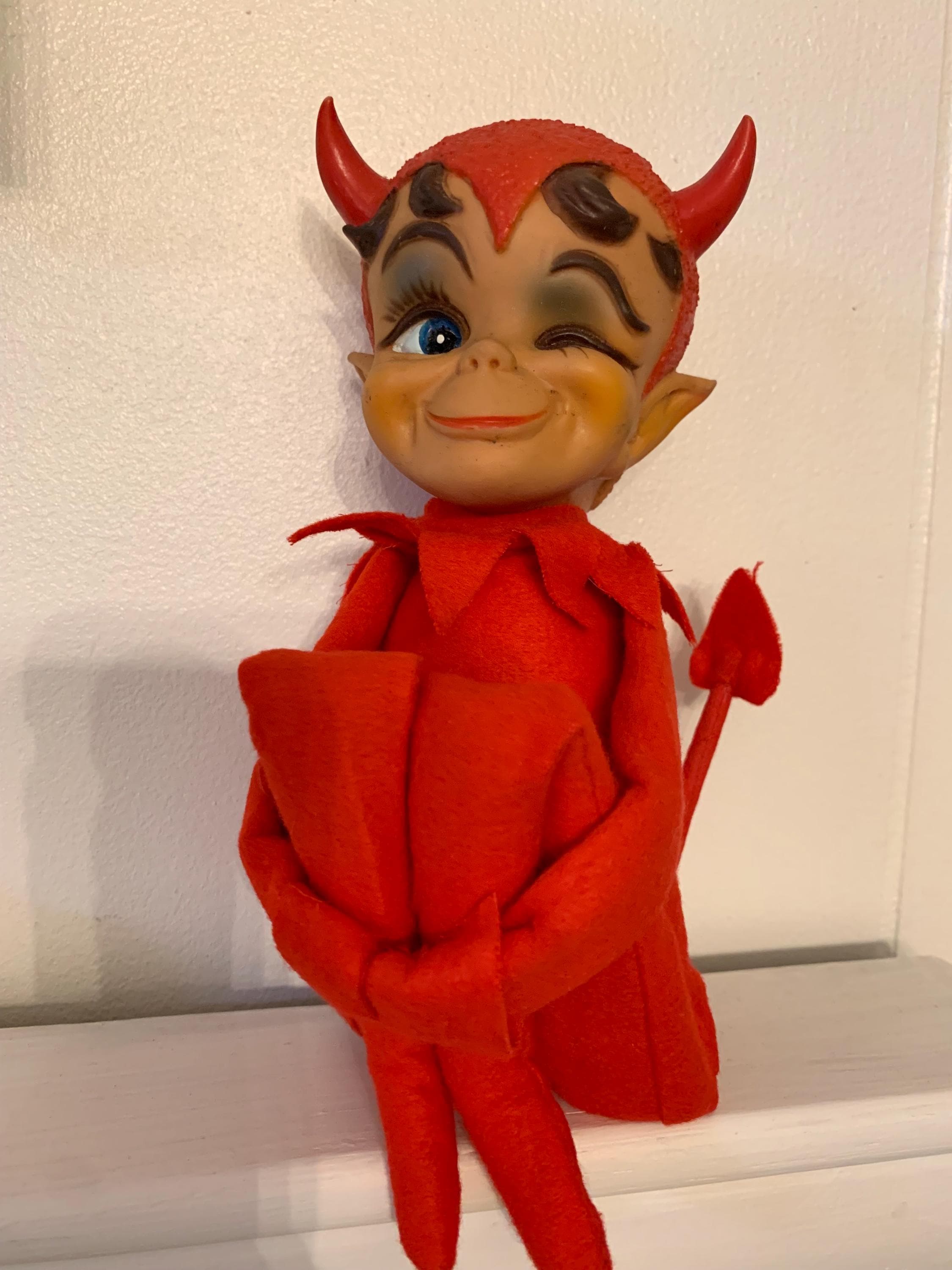 Kamar Knee Hugger Devil Elf Holiday Decor Rare 1968 - Etsy