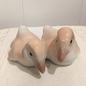 Rorstrand Sweden Pair Of Ducks ~ Vintage Rorstrand Figurine ~ Beige Ducks Rare