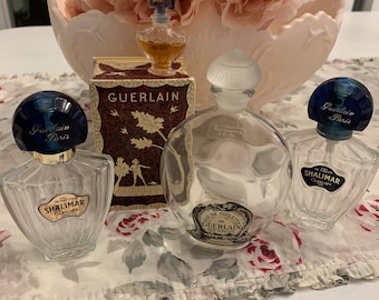 Guerlain Shalimar  Collection Of Old Perfume Bottles