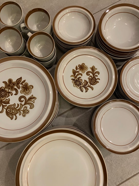 ブラウン モンテレー ストーンウェア バイ Mi ~ ヴィンテージ ディナー