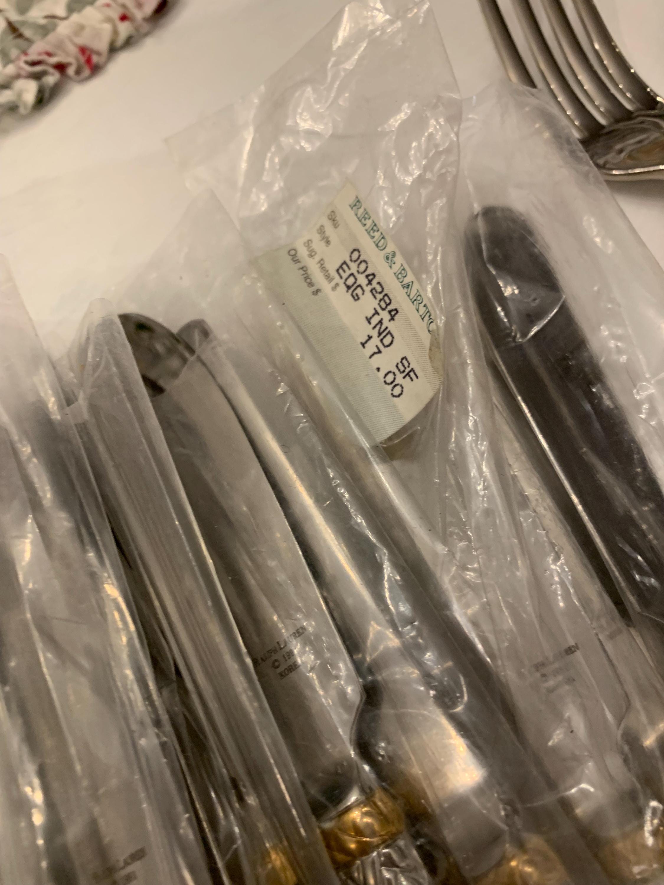 希少品 ラルフローレン EQUESTRIAN BRAID カトラリー 3組セット Ralph Lauren 65-Piece Equestrian Braid Flatware Set - Silver