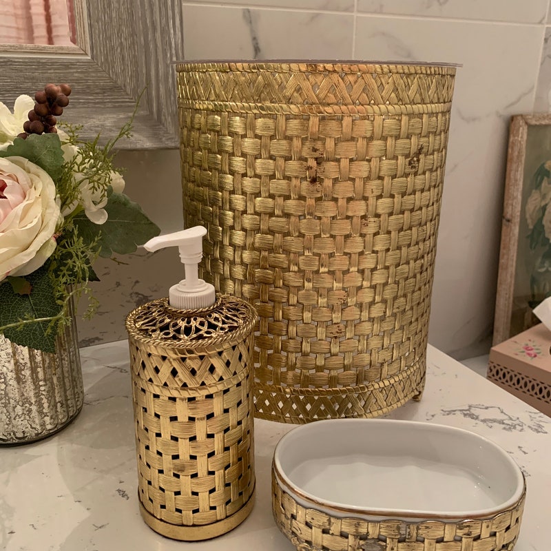 Gold Bathroom Accessories - Etsy