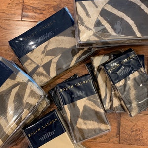 Ralph Lauren Victoria Falls Bedding Your Choice NOS Zebra Print