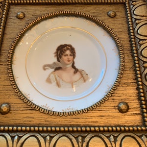 Queen Louise Of Prussia ZS Bavaria Plate Collectible  In Frame Mignon